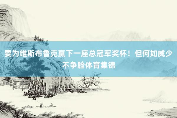 要为维斯布鲁克赢下一座总冠军奖杯！但何如威少不争脸体育集锦