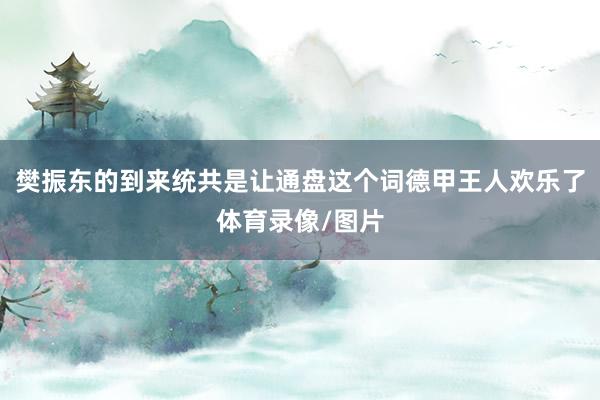 樊振东的到来统共是让通盘这个词德甲王人欢乐了体育录像/图片