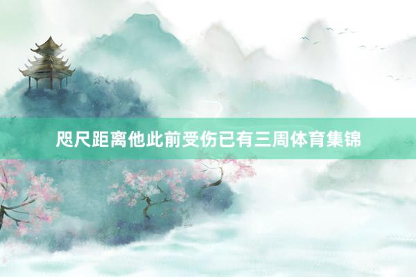 咫尺距离他此前受伤已有三周体育集锦