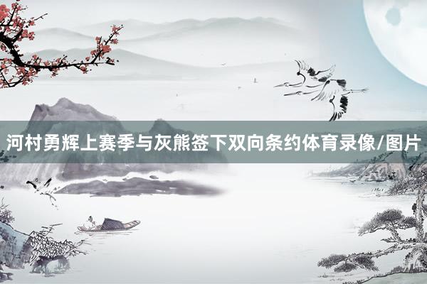 河村勇辉上赛季与灰熊签下双向条约体育录像/图片