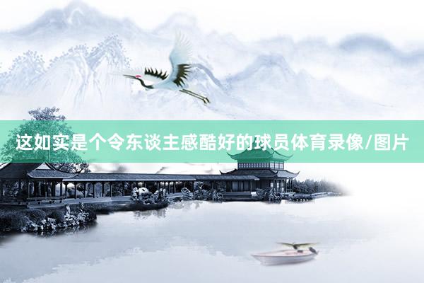 这如实是个令东谈主感酷好的球员体育录像/图片
