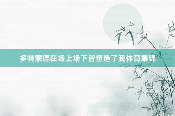 多特蒙德在场上场下皆塑造了我体育集锦