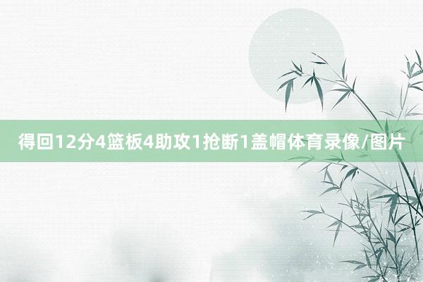 得回12分4篮板4助攻1抢断1盖帽体育录像/图片