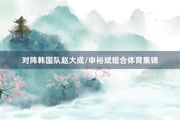 对阵韩国队赵大成/申裕斌组合体育集锦