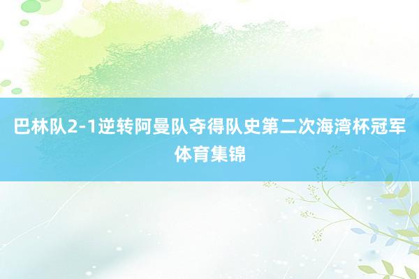 巴林队2-1逆转阿曼队夺得队史第二次海湾杯冠军体育集锦