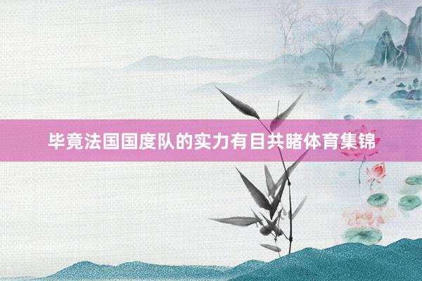 毕竟法国国度队的实力有目共睹体育集锦