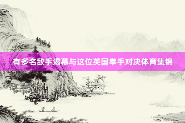 有多名敌手渴慕与这位英国拳手对决体育集锦