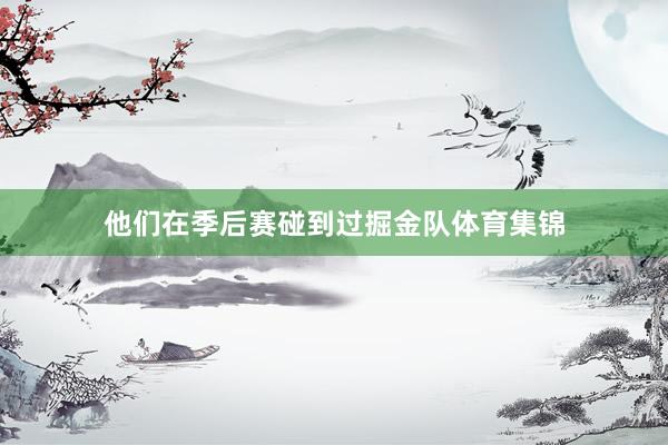 他们在季后赛碰到过掘金队体育集锦
