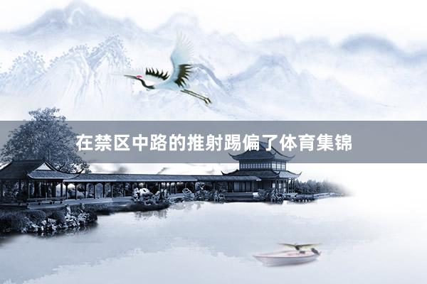 在禁区中路的推射踢偏了体育集锦