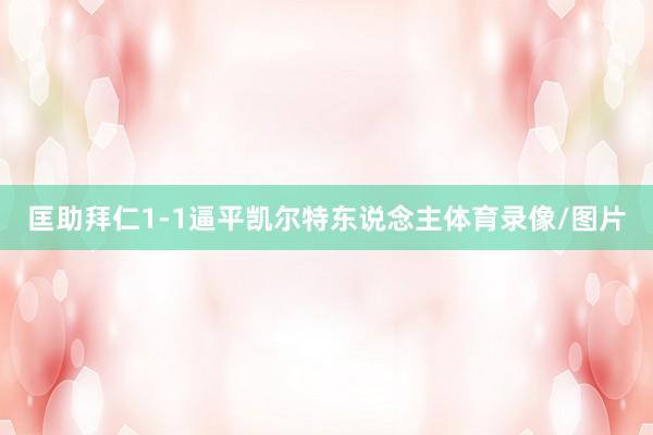匡助拜仁1-1逼平凯尔特东说念主体育录像/图片