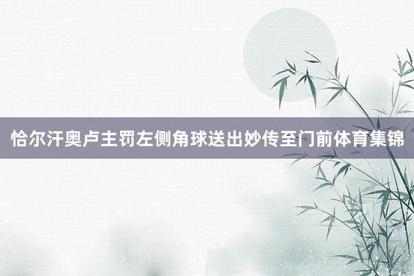 恰尔汗奥卢主罚左侧角球送出妙传至门前体育集锦