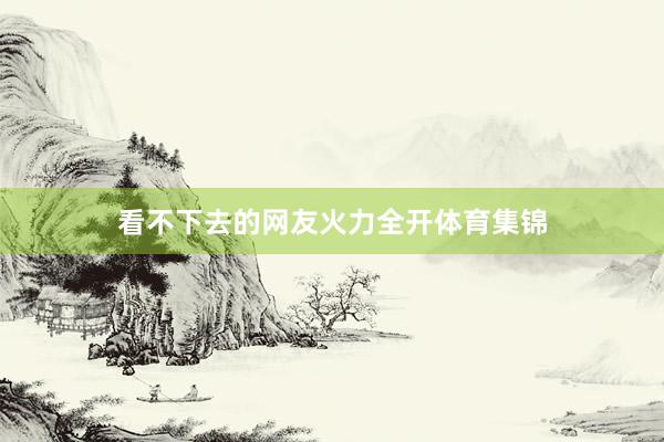 看不下去的网友火力全开体育集锦